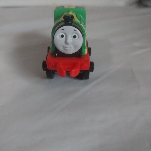 Thomas & Friends Minis Train Racing Percy 2014 Mattel Toy Green #6 - Picture 2 of 6